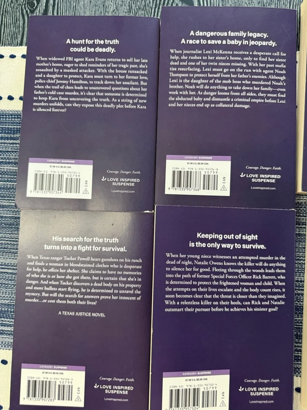 (12)-Love Inspired Suspense Paperback Book Bundle